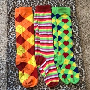 3 pair of Knee High/Tube socks